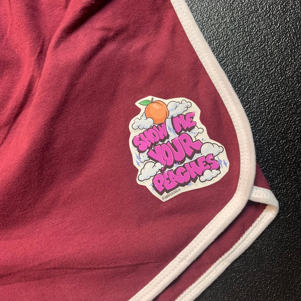 Peach Booty Shorts LARGE