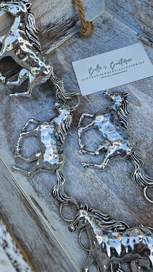 Image of Silver Horse Concho Chain Link Belt
