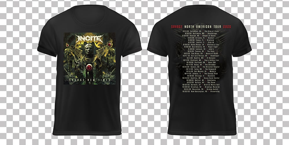 Image of Incite 2025 tour shirt New 
