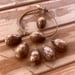 Image of Snake’s head cowrie bracelet on hand braided sinew, your size