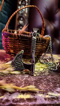 Image 9 of 👑The Armored Kingdom Warbringer Battle Axe Necklace