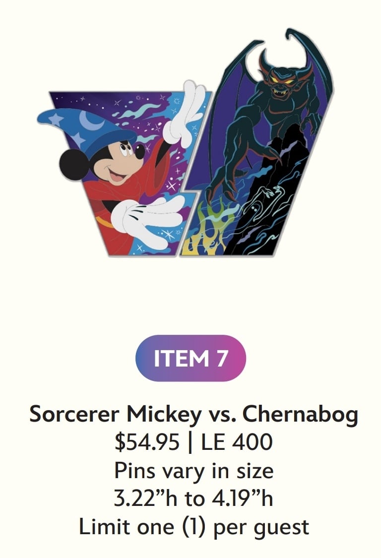 Image of Sorcerer mickey disney Heroes vs. villains wdi le 400 pin 