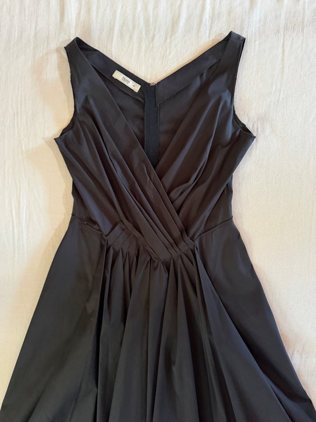 90s Prada minimalist black dress vintage 