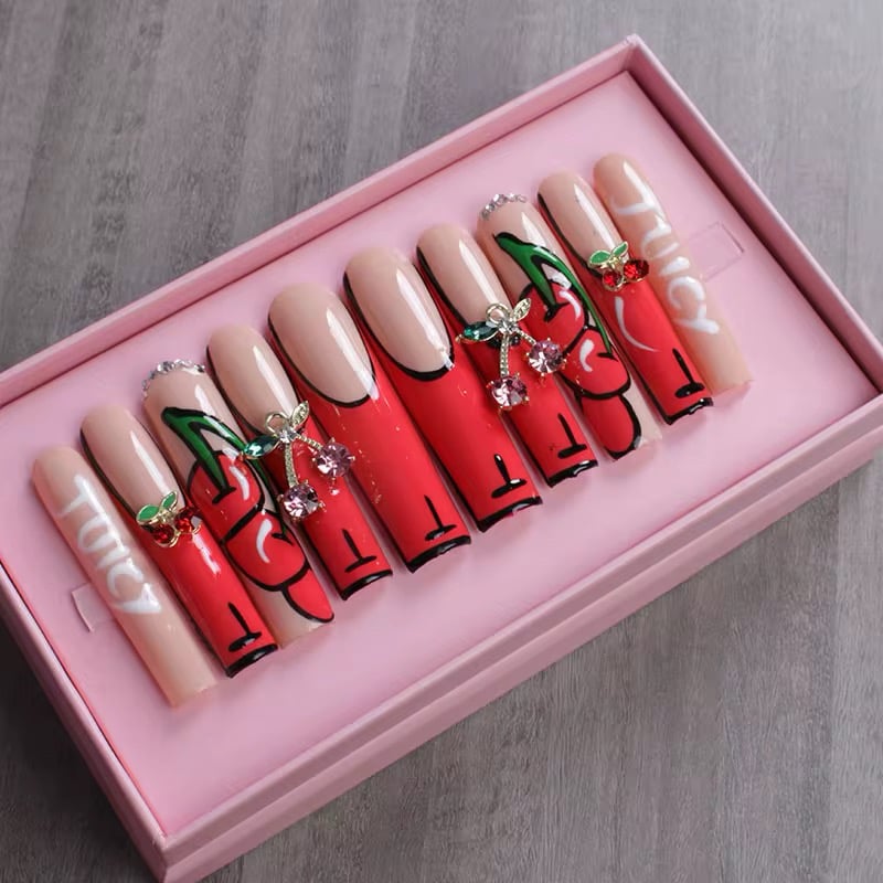 Image of pick from option 1-25 acrylic press on nail set