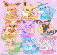 Image 2 of eeveelution drinks stickers