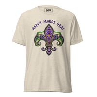 Image 2 of Alligator Fleur De Lis Mardi Gras Short sleeve t-shirt