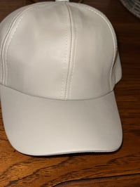 Image 4 of Leather Adjustable Baseball Hat 
