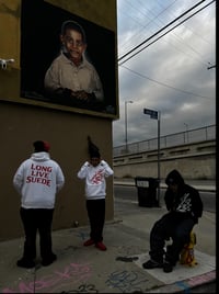 Image 1 of Long Live suede hoodies 