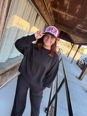 Image of Step it up black 2pc set