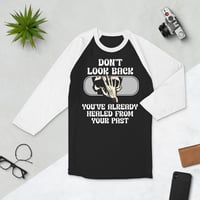 Image 2 of Unisex PAST HEALING 3/4 sleeve raglan shirt