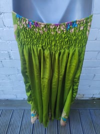 Image 9 of Sula slouch maxi skirt with pockets apple green 