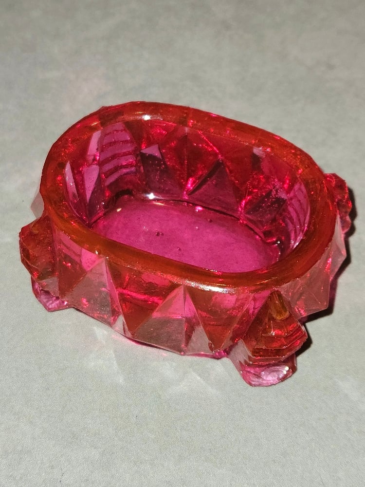 Image of Art Deco Open Salt Cellar Replica: Magenta