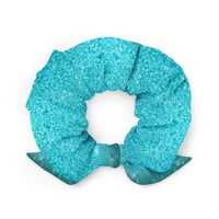 Image 1 of Turquoise Birdbath Hair Scrunchie