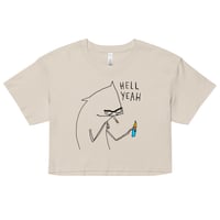 Image 8 of hell yeah Women’s crop top 