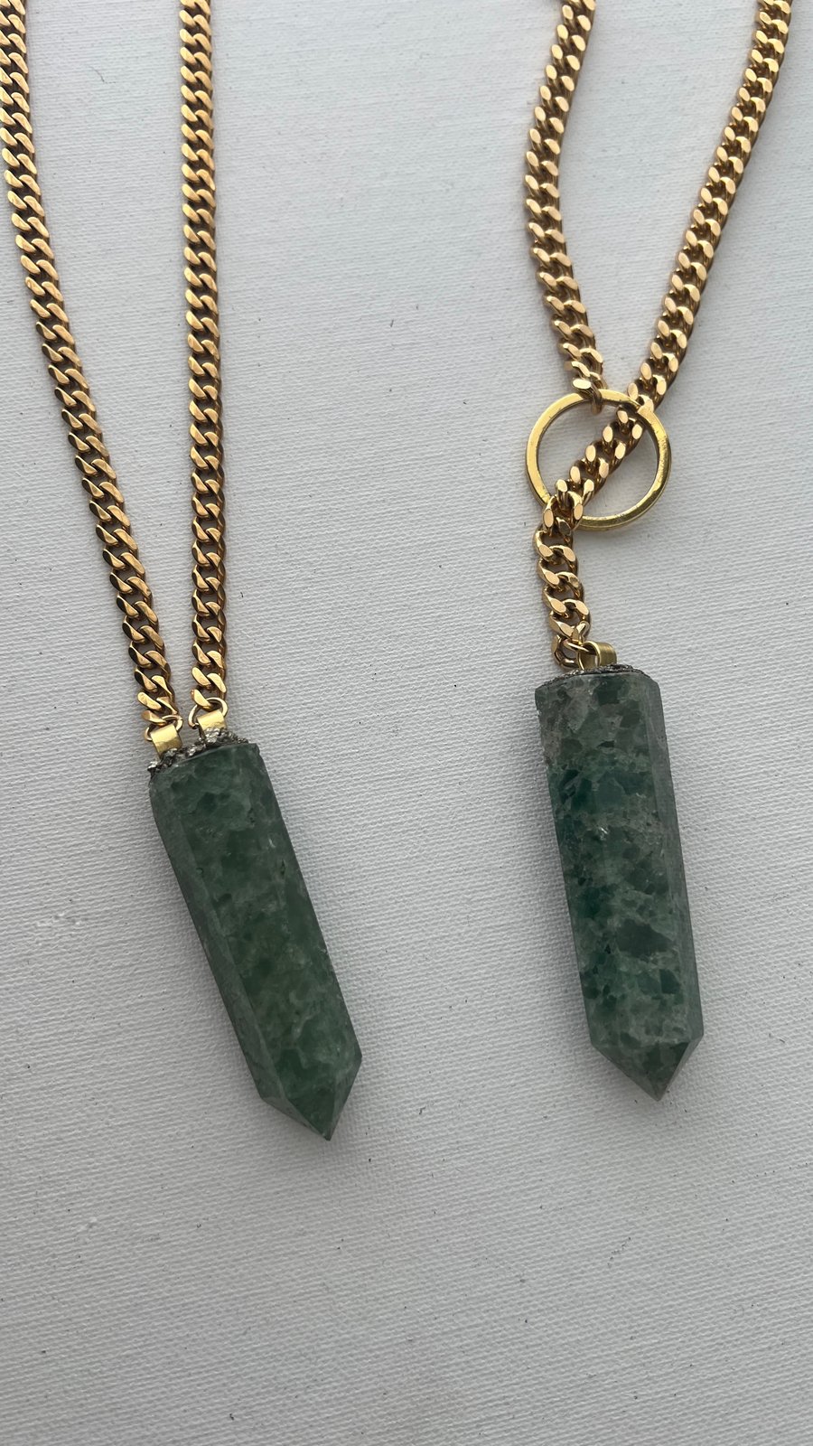 Image of MARY JADE • 4/20 Green Quartz Necklace
