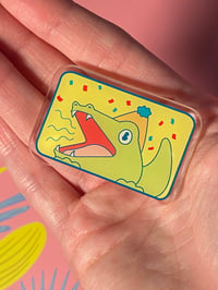 Image 2 of Party Croc Acrylic Pin