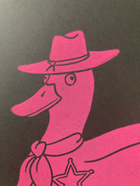 Image 2 of 'Percy Pekin' Blockprint - Pinky Edition