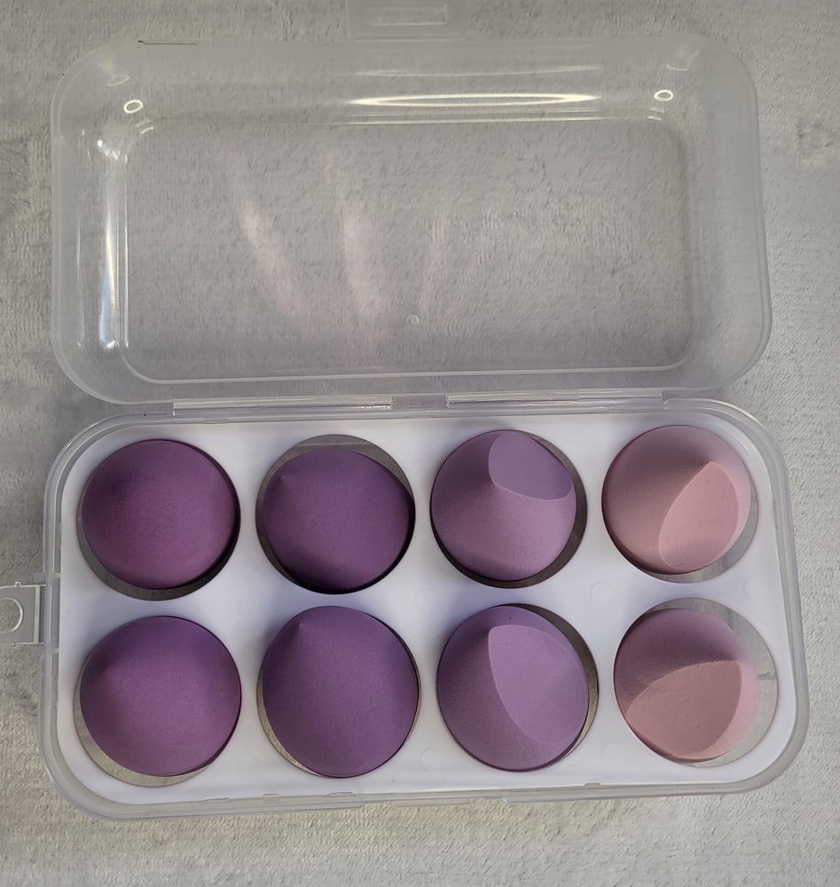 Image of [MishiSo] 8 pcs ﻿Cosmetic Sponge Set Beauty Blender 