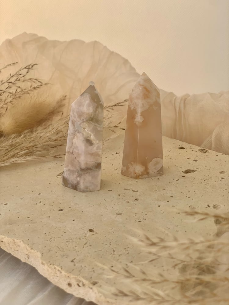 Image of Flower Agate Mini Towers ~Intuitively Chosen~