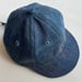 Image of Early 1900's Boro Indigo Ball Cap 004