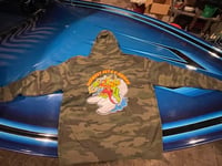 Image 4 of Camo monster logo hoodie