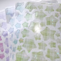 Image 5 of pattern stars - gingham
