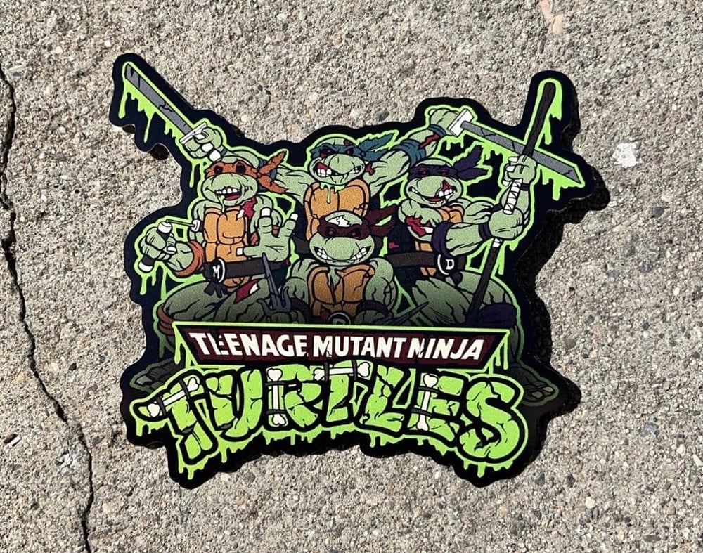 Image of 5” TMNT Zombie Sticker