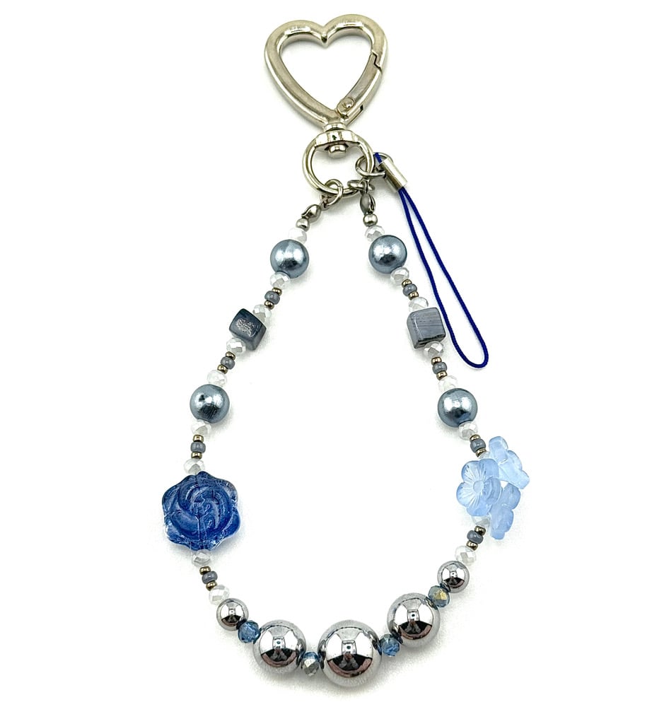 Image of Blue Rose Charm 