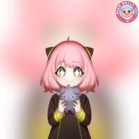 anya holding espurr from spy x family  