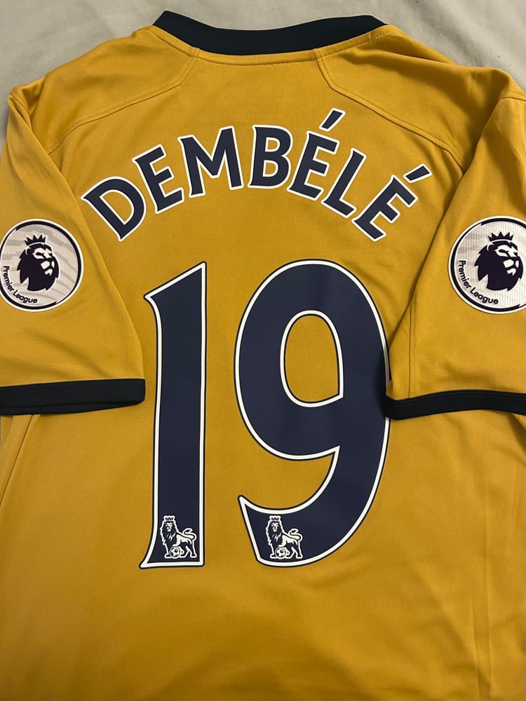 Image of Tottenham Hotspur “DEMBÉLÉ 19” 2016/17 Third Shirt + PL patches (L)