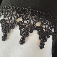 Image 5 of Blazer w/ Lace Trim Sleeves