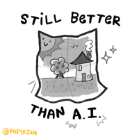 Image 2 of STILL BETTER THAN AI HOLO STICKER