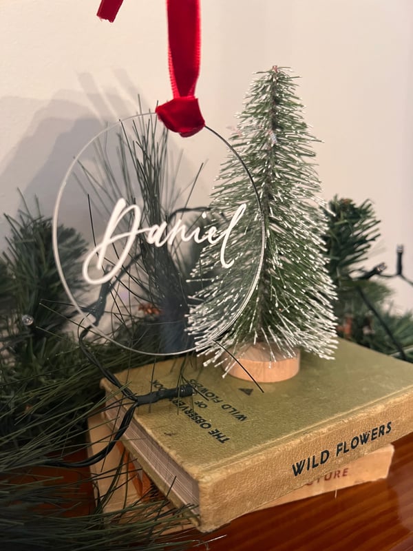 Image of Personalised Name Christmas bauble