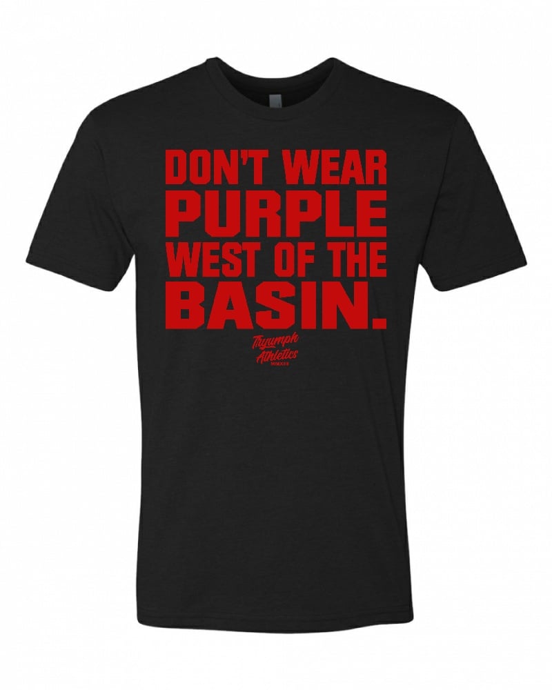 Image of Don't Wear Purple Tee (Black) 