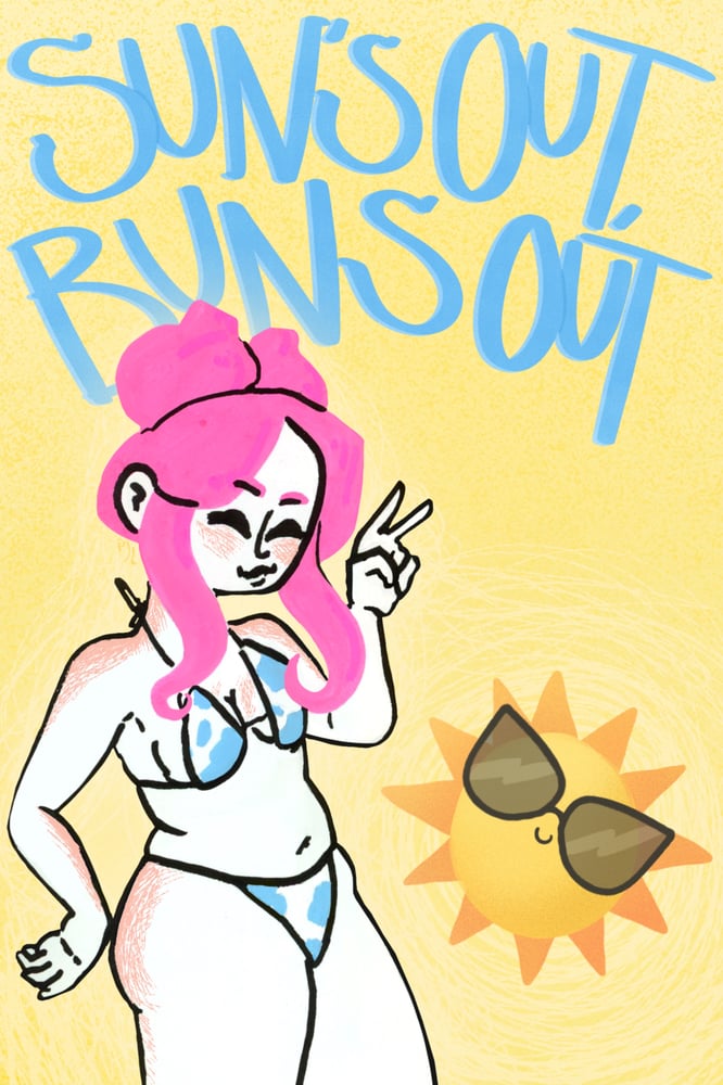 Image of Sun's Out, Buns Out Mini Print