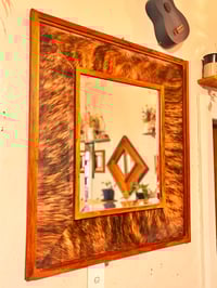Image 1 of Bridle Cow Hide Mirror