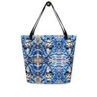 Image 2 of ArtxAdrienne "Whispy Sundae" Mirror Print XL Tote Bag