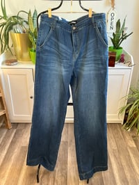 Image 1 of Fashion nova wide leg trouser jeans