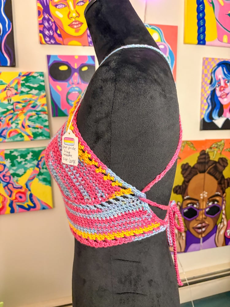 Image of Pan Pride Flag Bralette