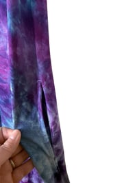 Image 7 of XS Jersey Knit Pocket Tank Dress in Purple Haze Ice Dye