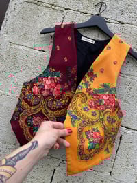 Image 2 of Chaleco feito a man. BICOLOR LARANXA. Feito por encarga!