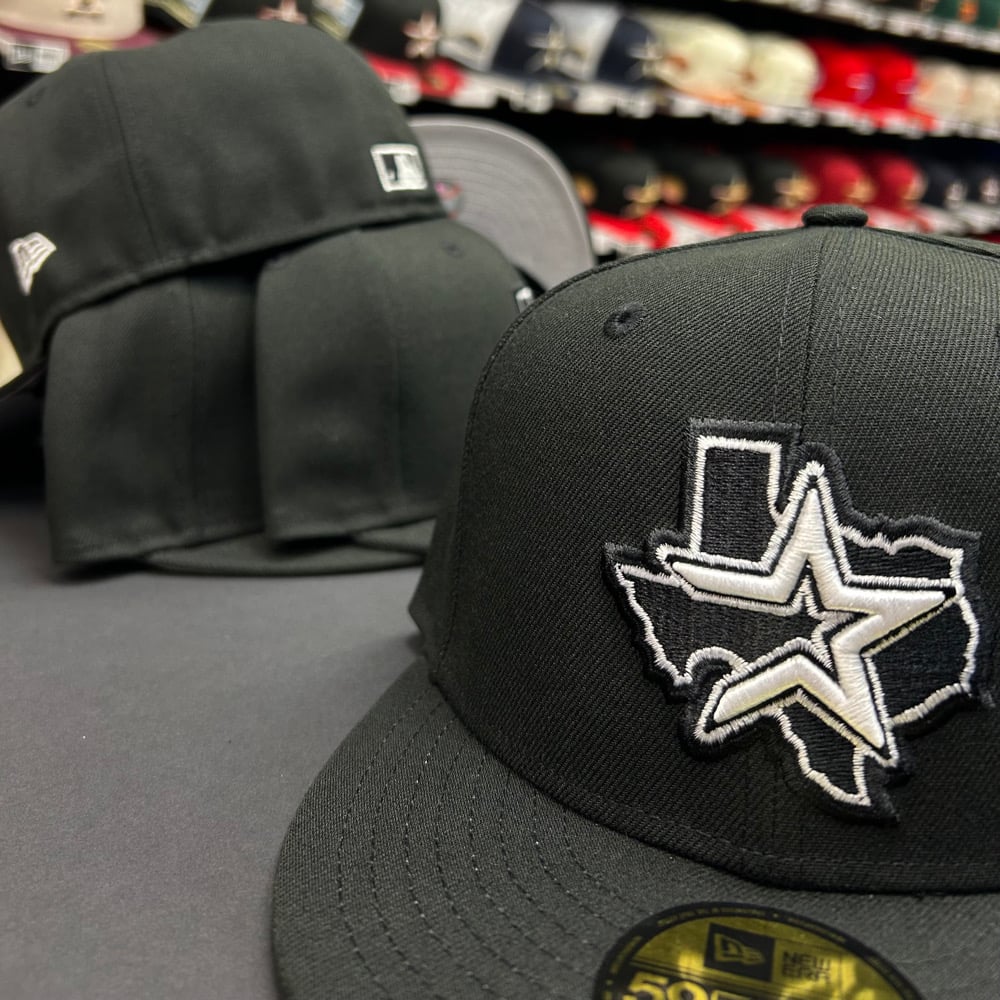 New Era 59Fifty Black- White TX State 