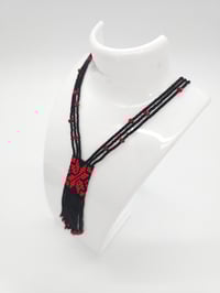 Image 3 of Red Tatreeze Necklace Twist & Tie (Made in Egypt)