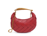 Image 1 of Red Woven Crossbody Purse