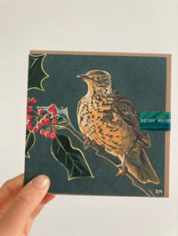 ‘MISTLE THRUSH’ CARD