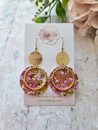Image 1 of Autumn Hoop Earrings