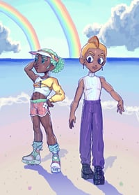 Image 2 of "Beached Sea Creatures" 18" x 24" Matte Poster Print