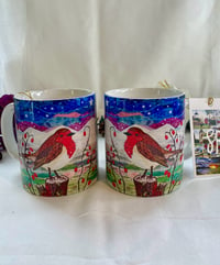 Image 1 of Christmas Robin Ceramic Mugs