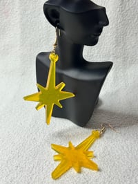 Image 1 of Resin Star Earrings 