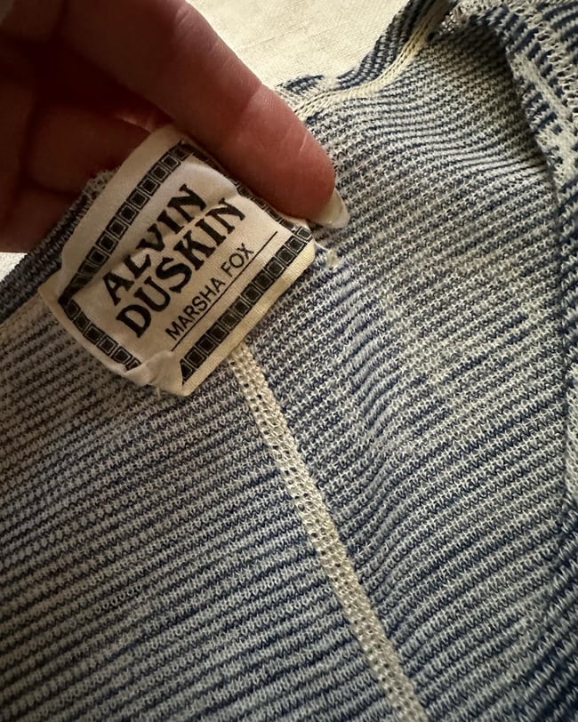 late 60s Alvin Duskin museum PEACE knit cardigan